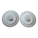 Set of 2 flat plates St Amand décor Flanders