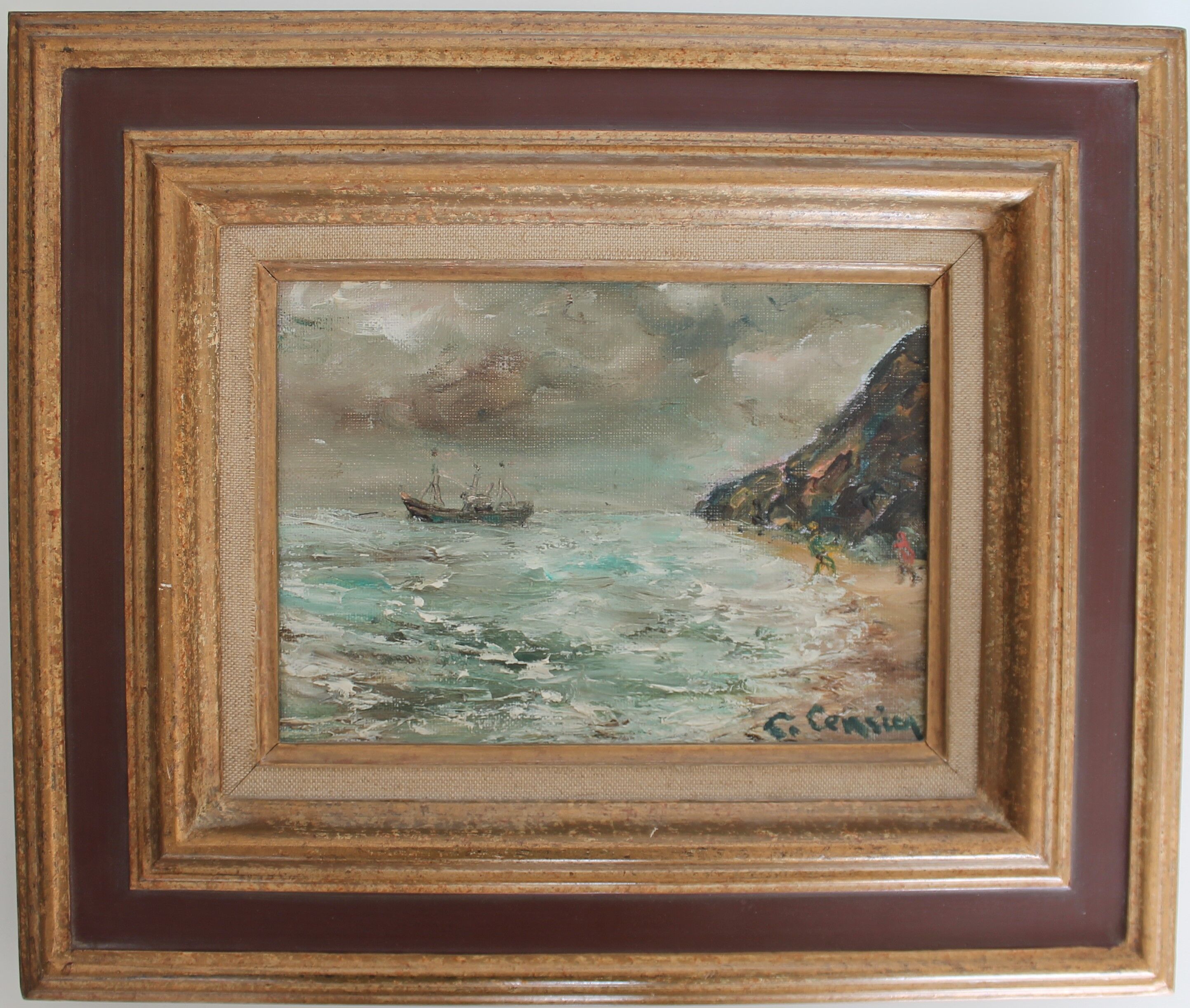 Painting Normandie Marine Constant Censier