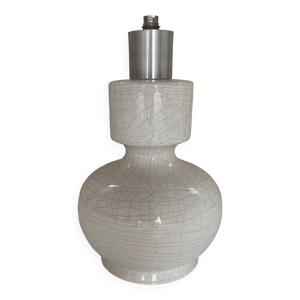 Lampe en céramique craquelée