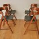 4 chairs Scandinavian Kristiansen teak 60s