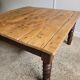 Wooden coffee table with turned legs