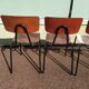 Set of 6 Dutch and metal school chairs - adult