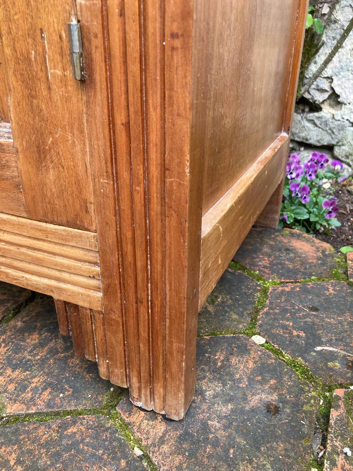 Small antique wardrobe in Art Deco style
