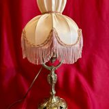 Lamp, marine wall light with pendulum, in bronze, early 20th century