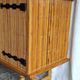 Rattan and bamboo sideboard in the style of "Le doux Minet" - 1960s/70s