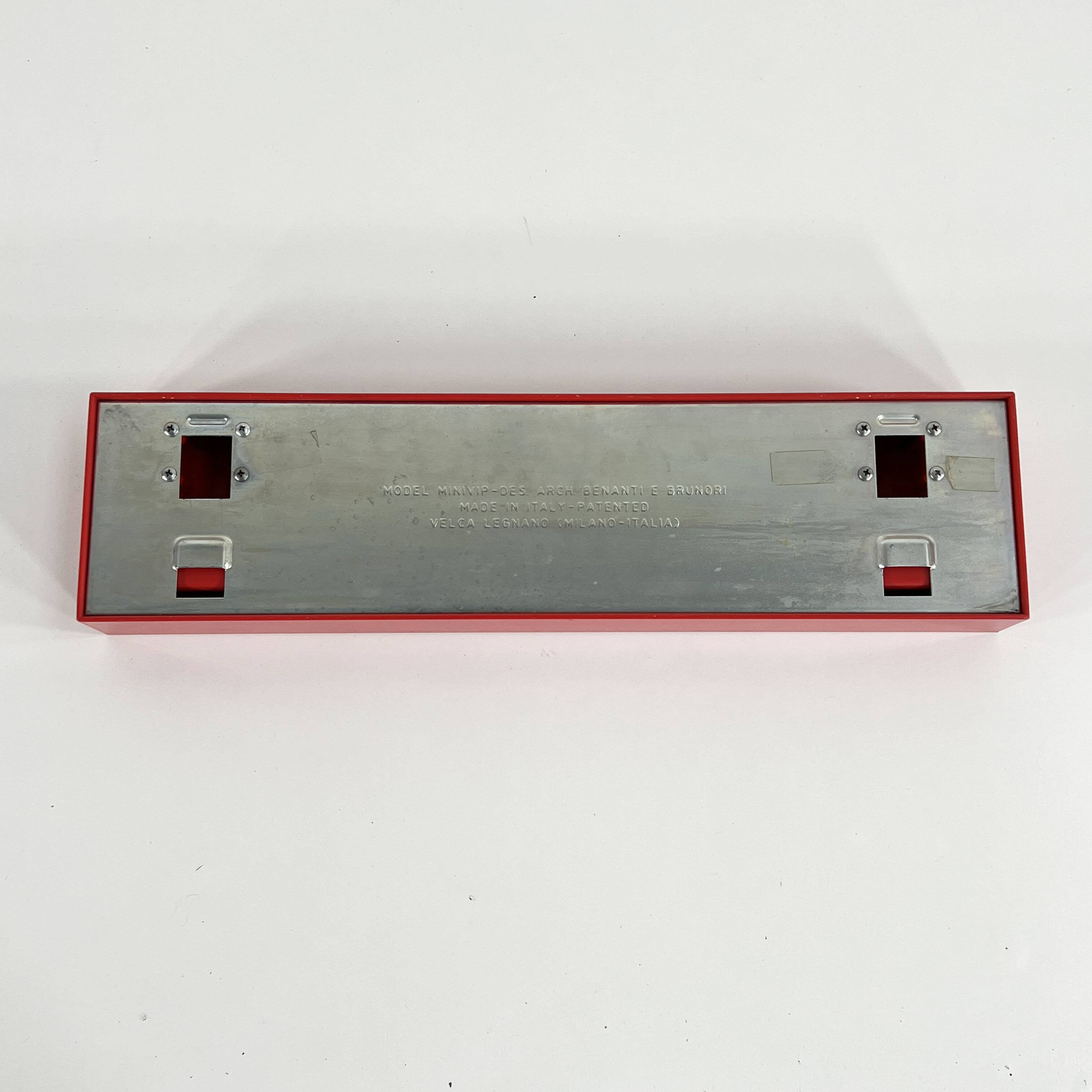 Red “Minivip” wall coat rack by Benanti & Brunori for Velca Legnano, 1970s