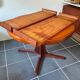 Scandinavian type extendable round table in teak and teak veneer year 1960