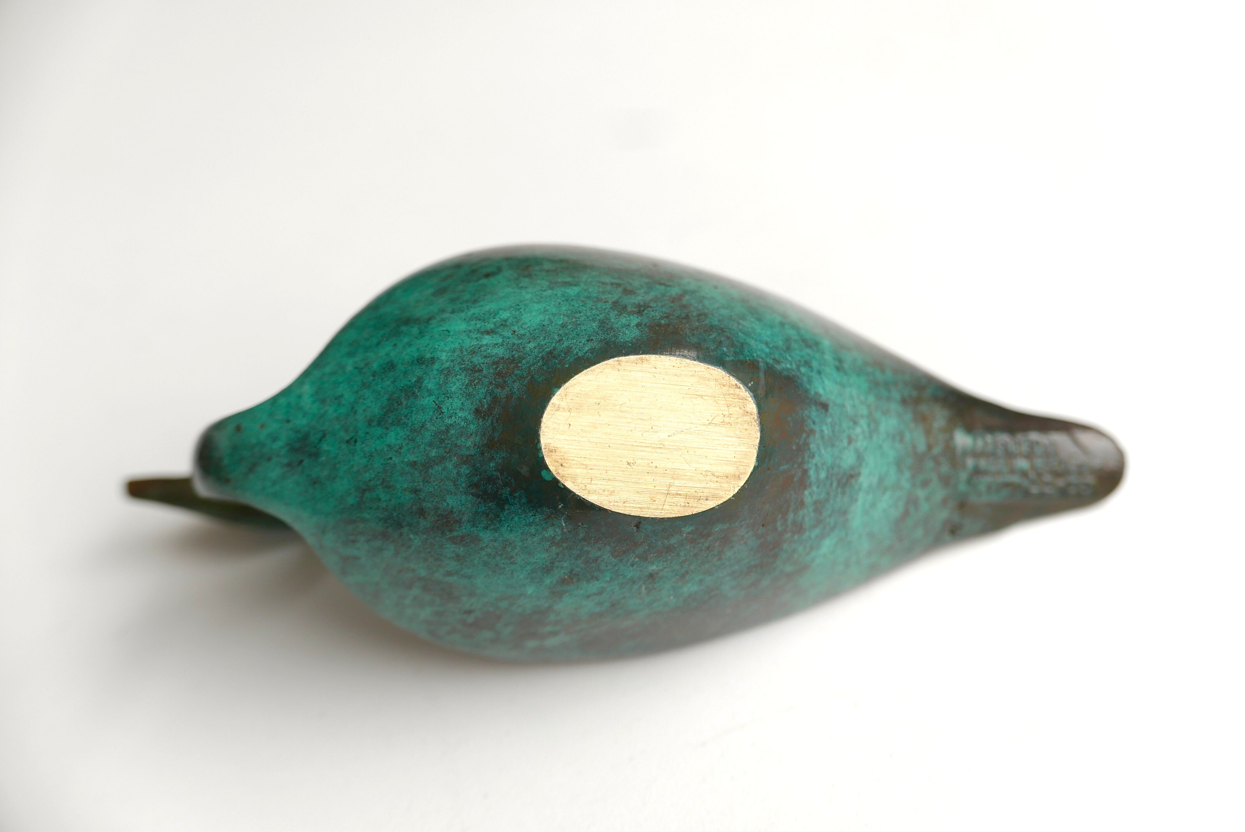 Bronze swan ashtray, Israel, 1950s