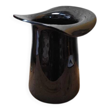 Vintage 70s bowler hat vase pot