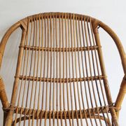 1960's Set of Four Rattan Armchairs and Side Table by Jaroslav Prochazka for ULUV