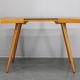 1960s Beech Coffee Table with Glass Top , Czechoslovakia