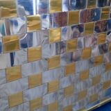 English woven metal magazine rack