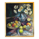 Still life with fruit signed 1952