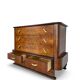 Commode italienne Art déco en ronce de noyer, années 1920