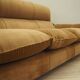 Brown velvet sofa, Italian design, 1970s, manufacturer: Dall'Oca