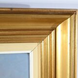 Oil on Wood "Maison en Brière", signed E.gautier – 1955