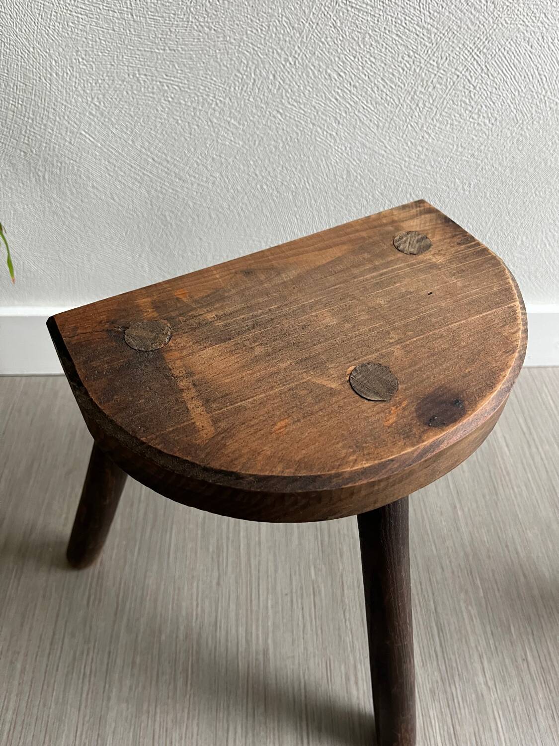 Wooden tripod stools