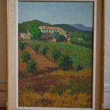 Victor VIC-DAUMAS (1909-2002) HSP 50x36cm Landscape of Provence School of Paris