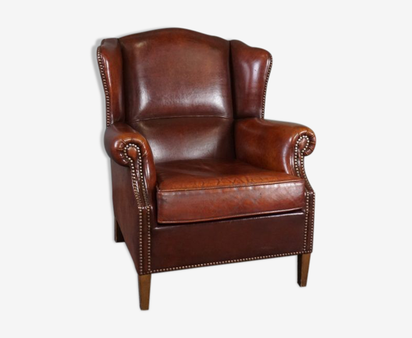 Armchair with sheepskin ears in good condition | Selency