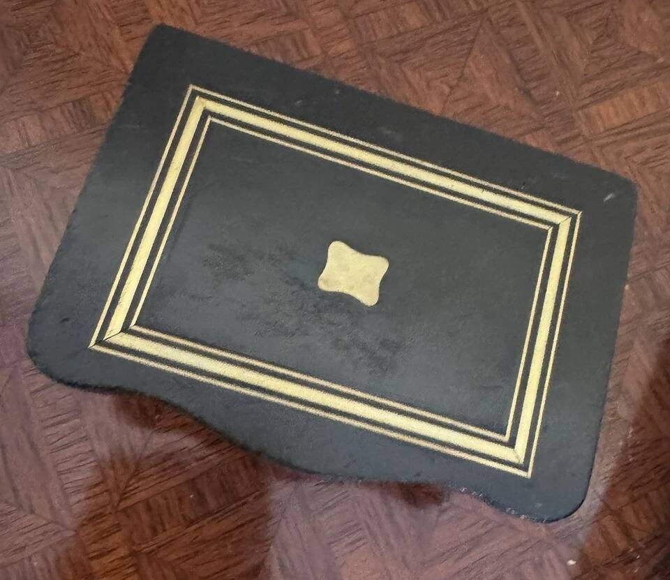 Two blackened wooden boxes decorated with Boulle marquetry – 19th century