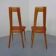 Cherry wood chairs by Ernst-Martin Dettinger, Germany, 1960s, set of 2.