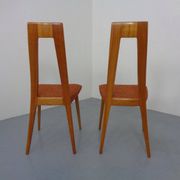 Cherry wood chairs by Ernst-Martin Dettinger, Germany, 1960s, set of 2.