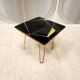 Vintage Coffee Table • Brass • Glass • 1950