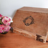 Old wooden box, treasure box