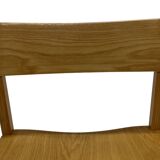 Vintage wooden chair 1980s minimalist design unique