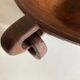 Cutting centerpiece modernist African art in raw wood
