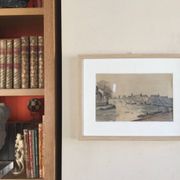 The Seine in Paris. Watercolour by Henri NOIZEUX (1871-?).