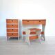 Ensemble Bureau Étagère enfant vintage