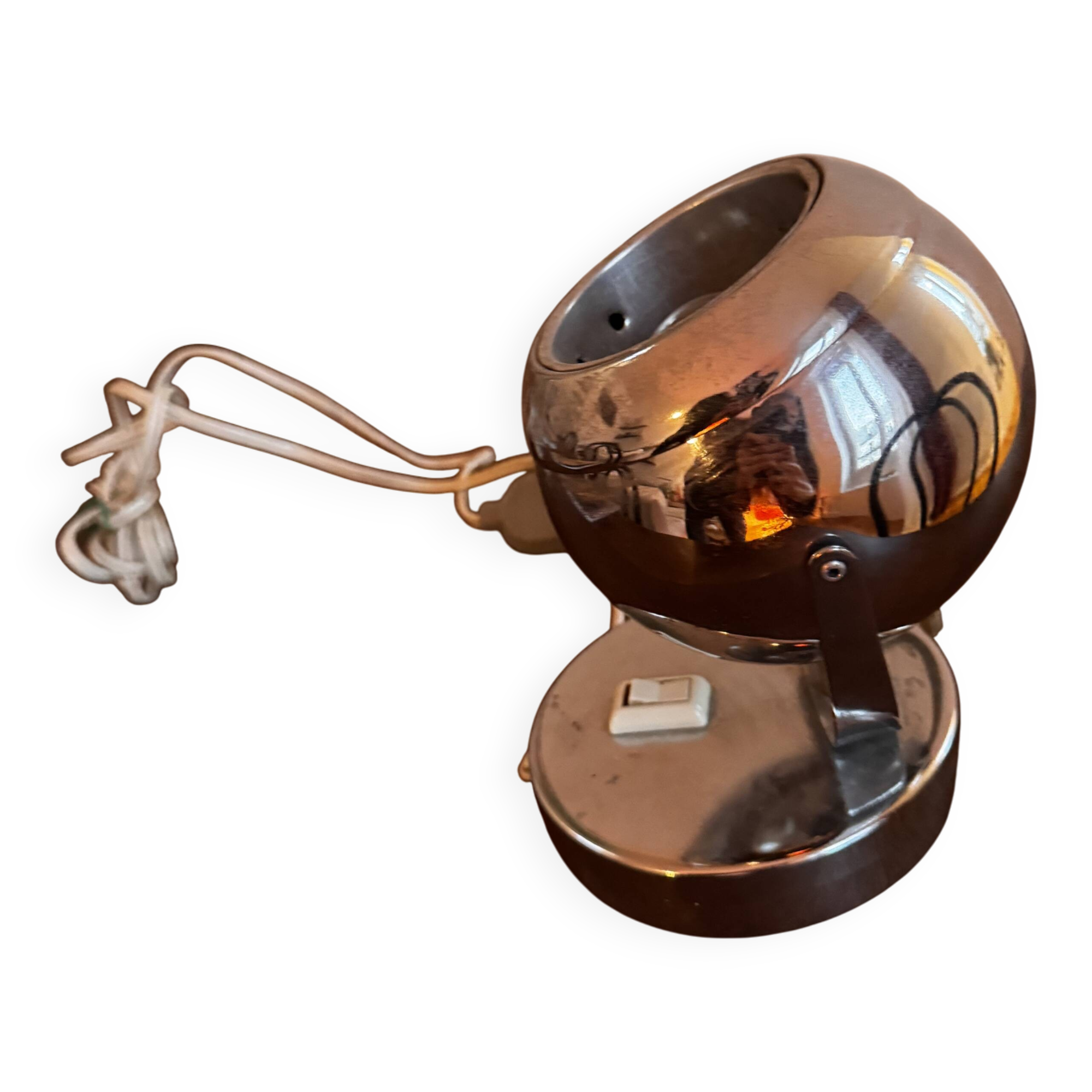 Adjustable chrome spot lamp Space Age – 1970s