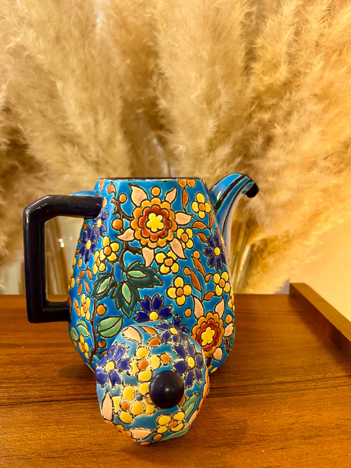 Coffee maker / pourer enamels of Longwy