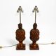 Pair of very decorative large Mid Century Modern "Pineapple" table lamps ma