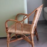 Children's rattan armchair