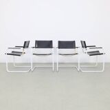 4x Leather Dining Chair, 1980s
