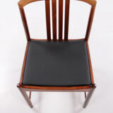 Dinner chairs design by Illum Wrapsø 1960 Denmark.