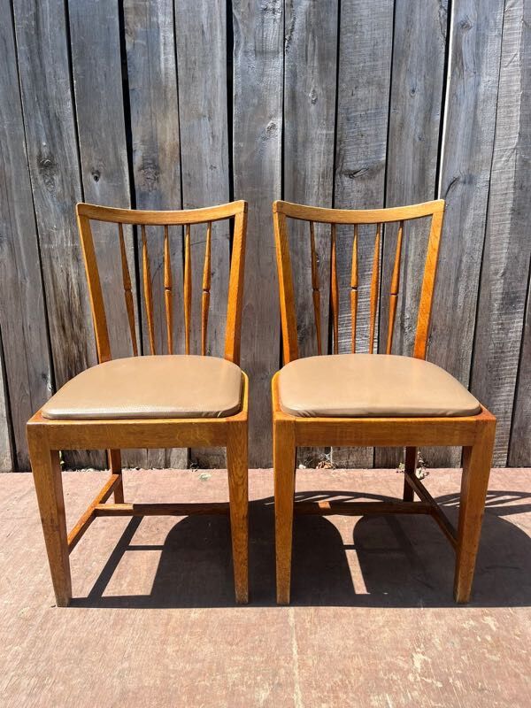 Vintage wooden dining chairs