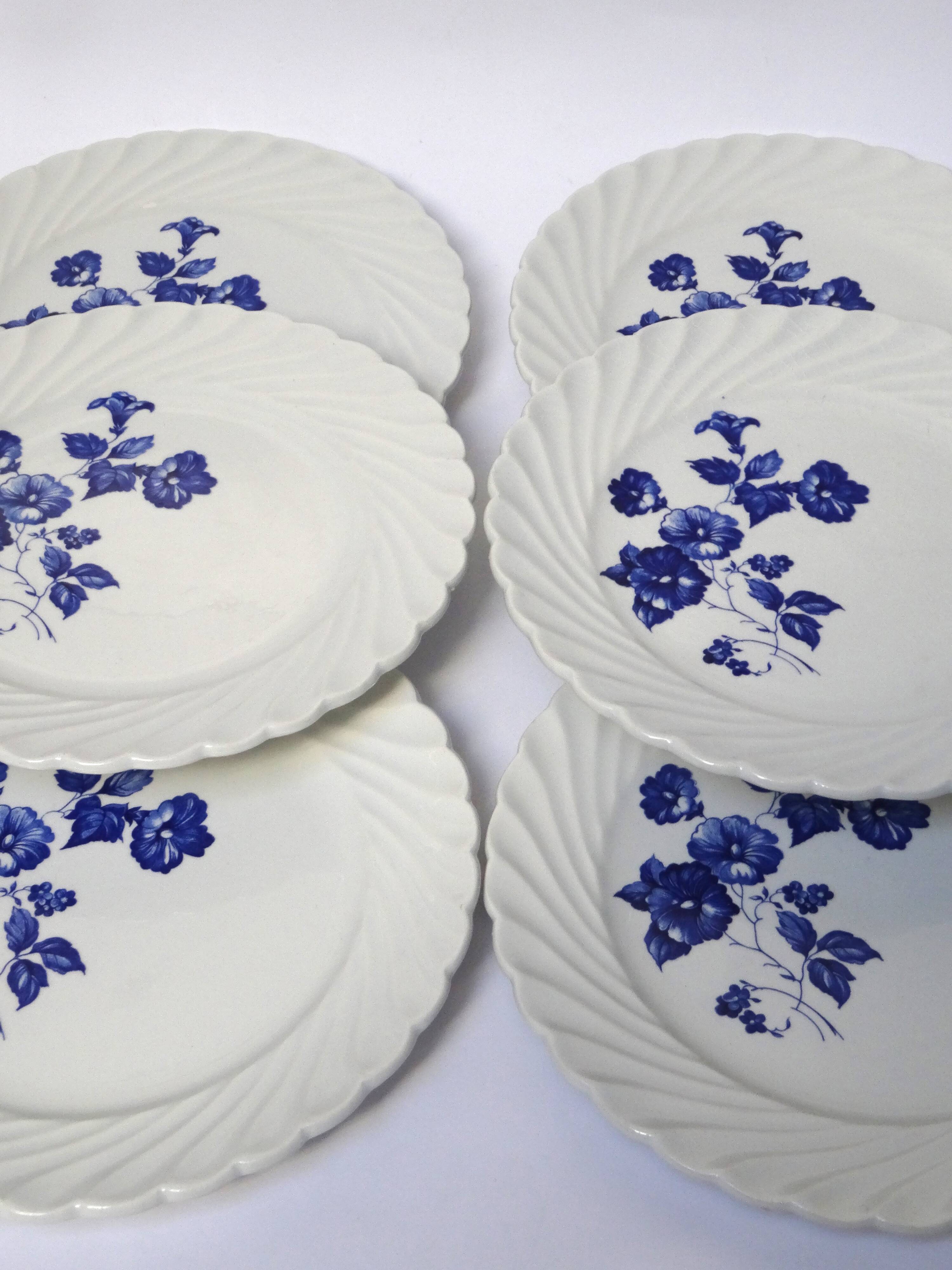 6 dessert plates Lunéville