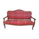 Provencal sofa in wood and fabric