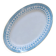 Grand plat ovale ancien de 1909 en porcelaine Oscar Schaller