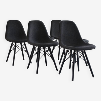 6 Charles EAMES fiberglass chairs by Vitra