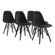6 Charles EAMES fiberglass chairs by Vitra