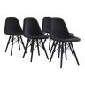 6 chaises Charles EAMES fibre de verre edition Vitra