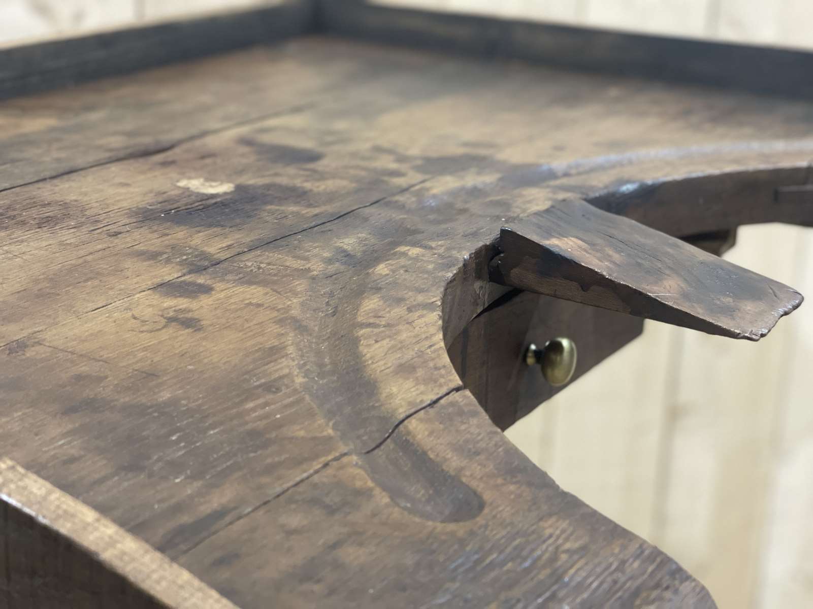 Table de travail de bijoutier en chêne début XXème