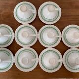 Set of 10 coffee cups 1930