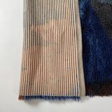 Tapis abstrait scandinave multicolore à poils hauts Rya, Suède, années 1960