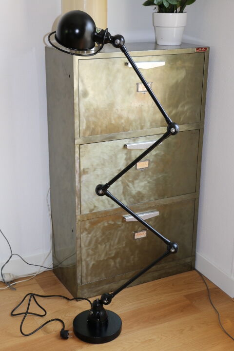 Floor lamp jielde 4 arms black 1950