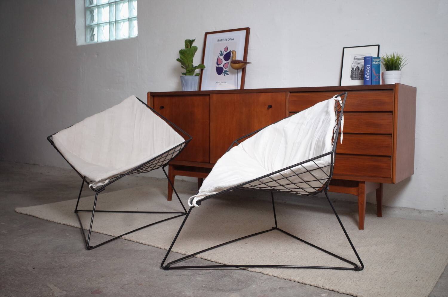 2 x OTI Gammelgaard Diamond Sessel + Tisch